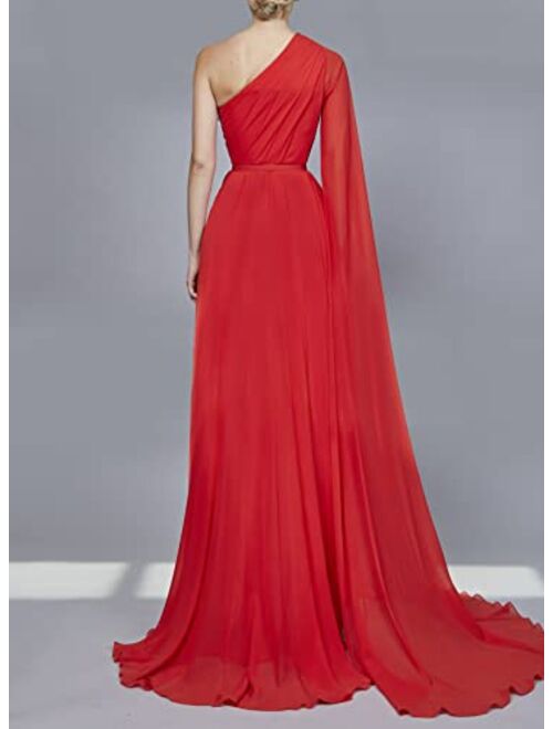 Elie Saab Silk Chiffon Long Dress For Prom