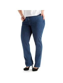 Plus Size Lee Instantly Slims Straight-Leg Jeans