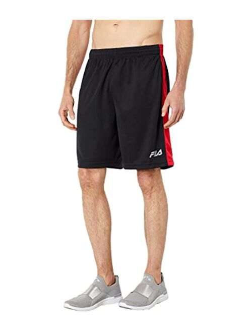 Fila Micromesh Polyester Solid Elastic Waist Shorts