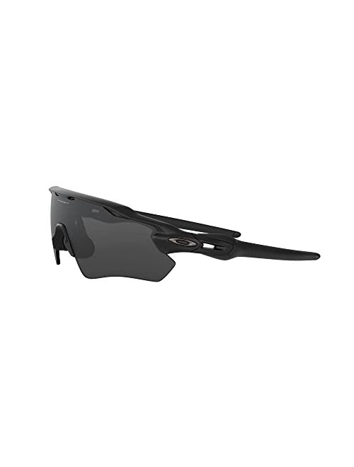 Oakley SI Men's OO9208 Radar Ev Path Rectangular Sunglasses, Matte Black/Grey, 38 mm