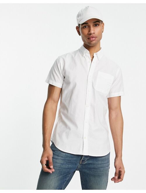 Jack & Jones Originals button down oxford shirt in white