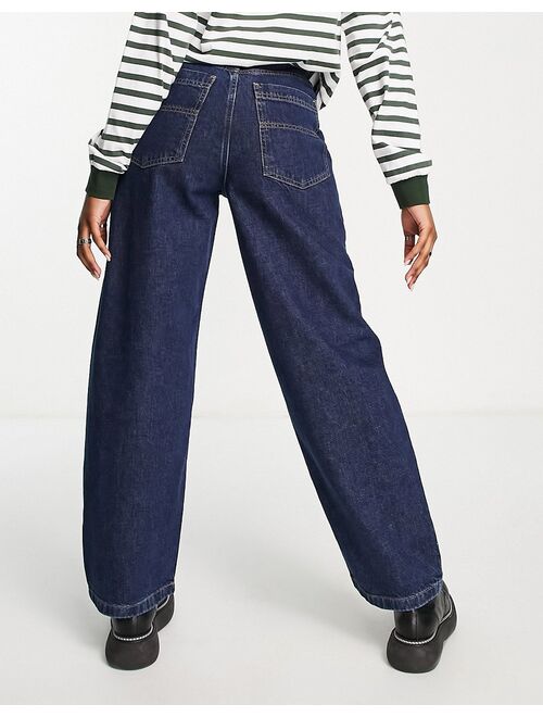 Topshop Baggy recycled cotton blend jean in indigo