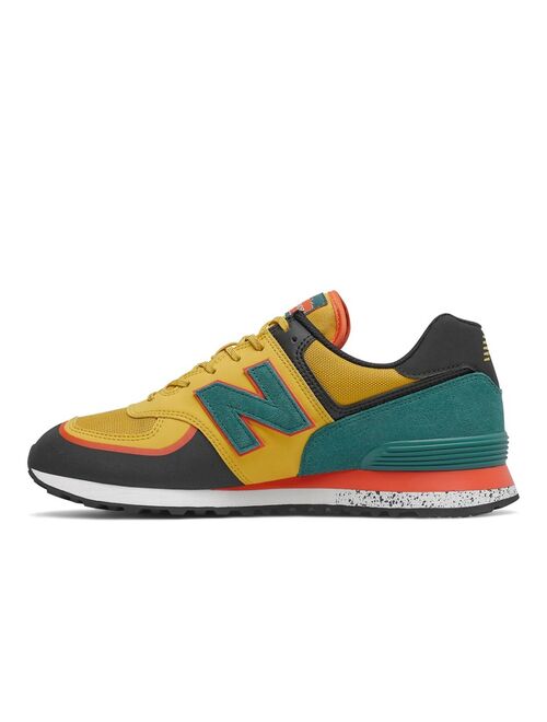 New Balance 574 Cordura sneakers in yellow and black