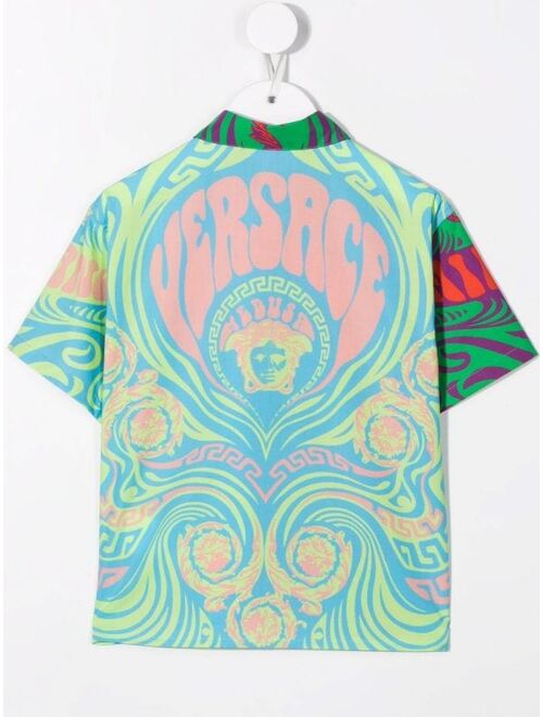 Versace Kids Medusa Head print shirt