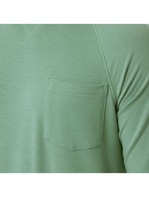 Lee Men's French Terry Long Sleeve Raglan Tee Shirt