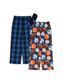 Boys 4-16 Up-Late 3-Piece Pajama Pants & Socks Set