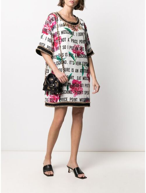 Moschino biker jacket-style leather crossbody bag