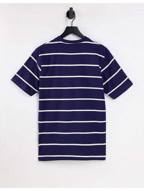 Fila striped t-shirt with logo in navy