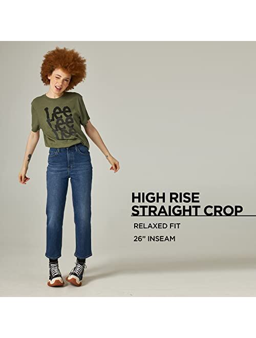 Lee Women's High Rise Straight Crop Jean