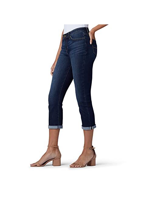 Lee Women's Flex Motion Regular Fit 5 Pocket Capri Jean