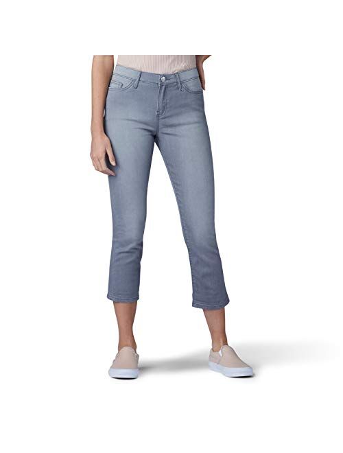 Lee Women's Flex Motion Regular Fit 5 Pocket Capri Jean