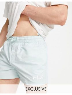 small logo shorts in pastel blue exclusive to ASOS