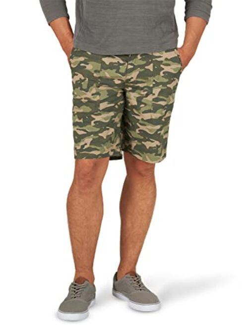 Lee Men's Extreme Motion Relaxed Fit Utility Flat Front Short