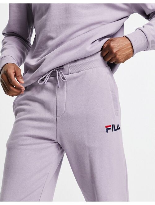 Fila sweatpants with logo in purple