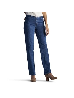 Women's Petite Relaxed Fit All Cotton Straight Leg Jean