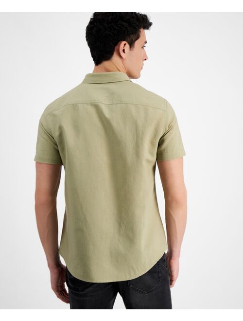 A|X Armani Exchange Men's Tree House Short Sleeve Shirt