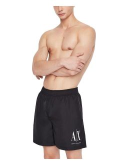 A|X Armani Exchange Men's Drawstring Iconic Logo Swim Shorts