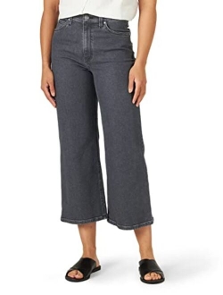 Women's High-Rise Relaxed Fit a Line Crop Jean