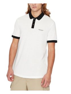 A|X Armani Exchange Men's Colorblock Banding Logo Polo Shirt