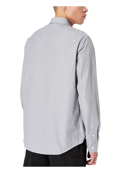 A|X Armani Exchange Men's Button-Down Logo Shirt