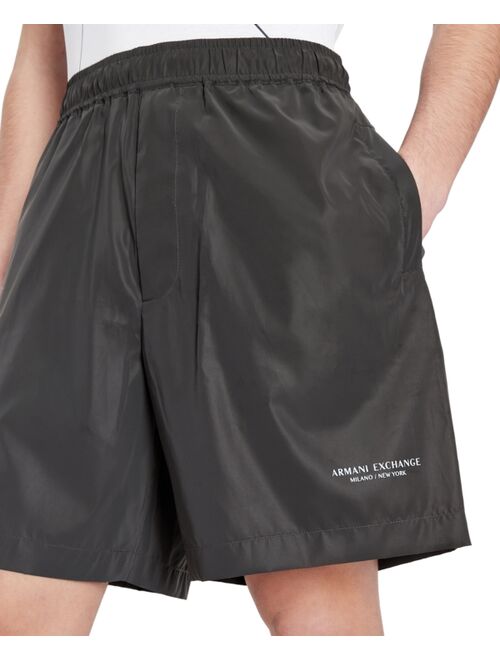 A|X Armani Exchange Men's Reflective Fabric Shorts