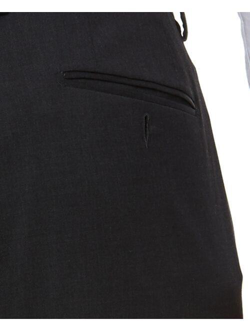A|X Armani Exchange Men's Slim-Fit Gray Solid Suit Separate Pants