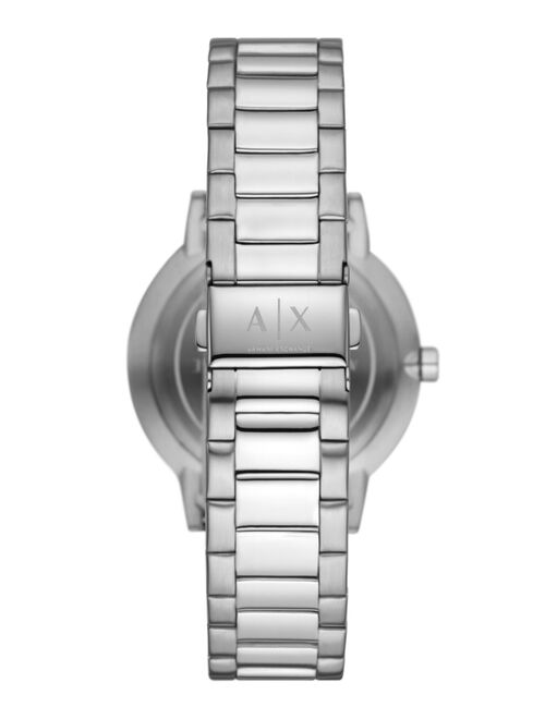 A|X Armani Exchange Men's Cayde Stainless Steel Bracelet Watch 42mm
