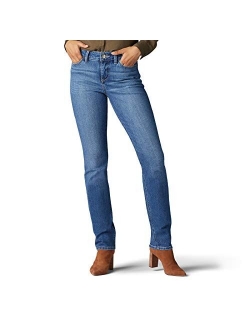Women's Petite Secretly Shapes Regular Fit Straight Leg Jean
