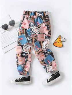 Toddler Boys Geo Graphic Carrot Pants