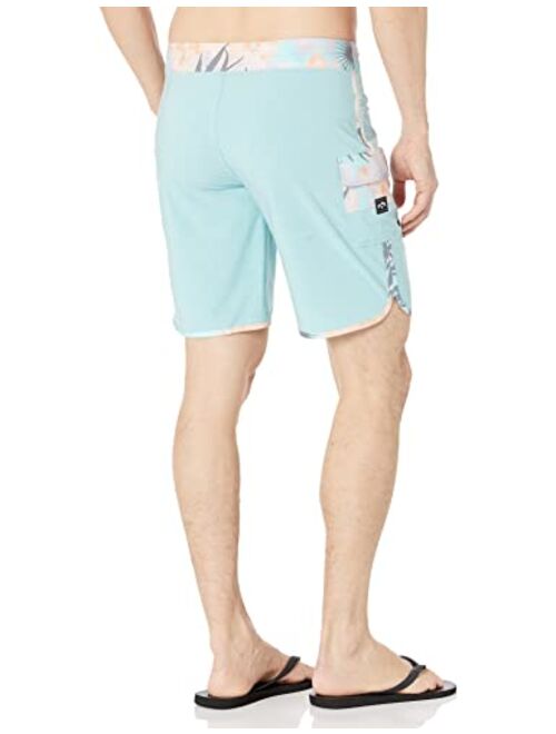 Billabong Men's Standard 73 Line Up Pro Boardshorts, 4-Way Performance Stretch, 19 Inch Outseam