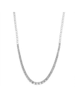 Sterling Silver 1/3 Carat T.W. Diamond Necklace