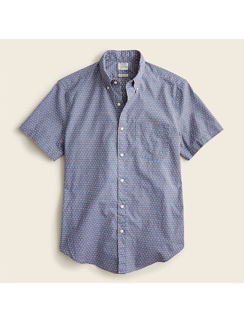 J.Crew Short-sleeve Secret Wash organic cotton poplin shirt
