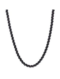 Stella Grace Black Rhodium Over Silver 1/2 Carat T.W. Black Diamond Tennis Necklace
