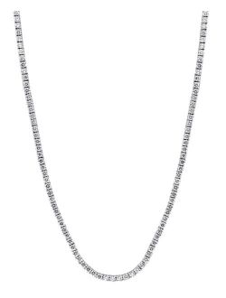 Collection EFFY Diamond Tennis 17" Collar Necklace (7-3/8 ct. t.w.) in 14k White Gold