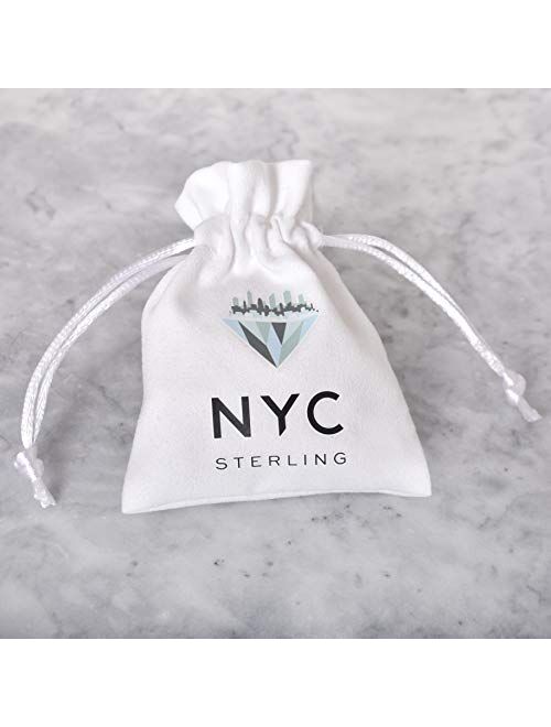 NYC Sterling Women Sterling Silver Cubic Zirconia Anklet Bracelet