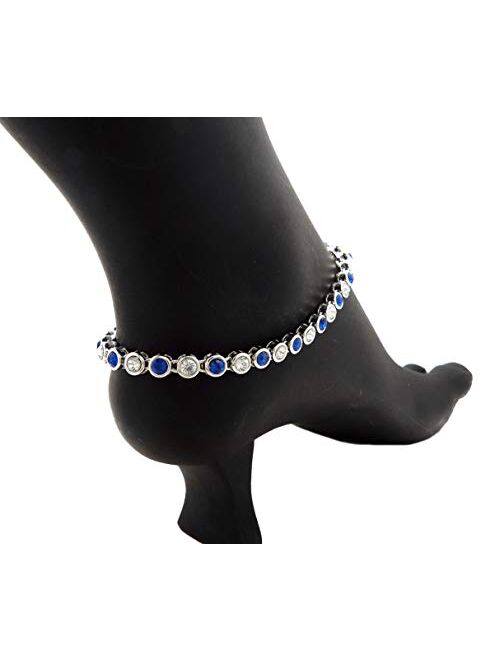Fashion 21 Women's 5 mm, 6 mm 10 inches Tennis Chain Anklet Ankle Bracelet