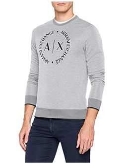 A|X ARMANI EXCHANGE Men's Long Sleeve Sweatshirt with Big Logo