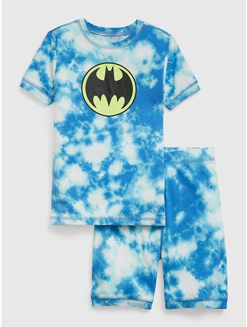 GapKids | DC™ 100% Organic Cotton Tie-Dye Batman PJ Shorts Set