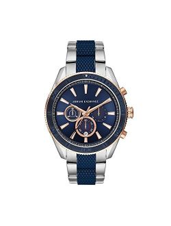A|X Armani Exchange Men's AX1819 Chronograph Analog Display Analog Quartz Blue Watch