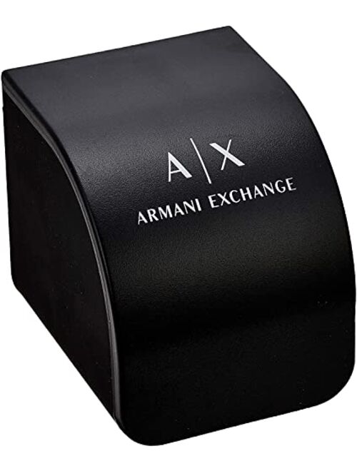 A|X Armani Exchange Armani Exchange Men's Quartz Watch with Stainless Steel Strap, Gold, 22 (Model: AX2419)