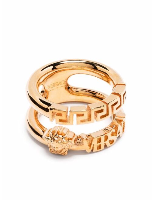 Versace Greca-detail cut-out ring
