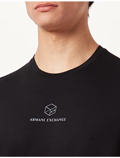 A|X ARMANI EXCHANGE Men's 3D Box Graphic Logo Pima T-Shirt