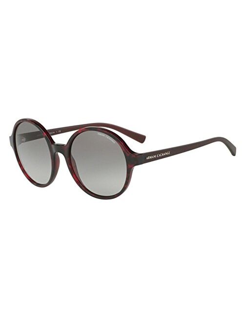 A|X Armani Exchange AX4059S Sunglasses 820511-55 - Havana Red Rhubarb Frame, Grey Gradient