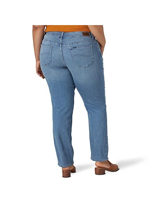 Lee Women's Plus Size Regular Fit Straight Leg Jean