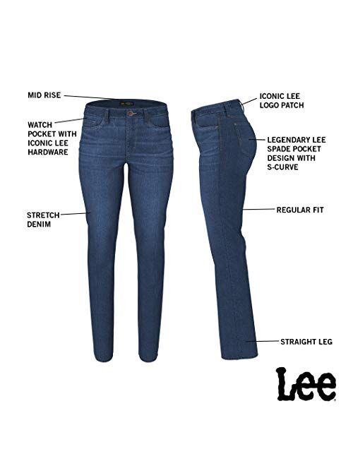 Lee Women's Plus Size Regular Fit Straight Leg Jean