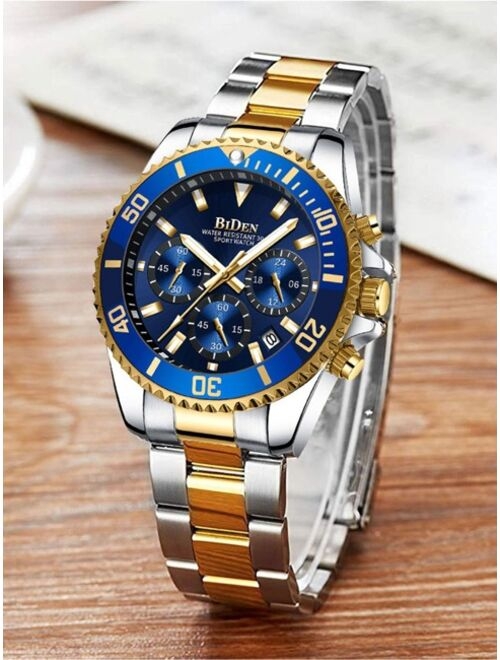 Shein Men Luminous Chronograph Watch