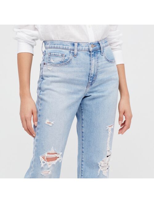 UNIQLO Slim Straight Ankle High-Rise Jeans