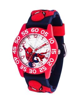 ewatchfactory Marvel Spider-Man Boys' Red Plastic Watch 32mm