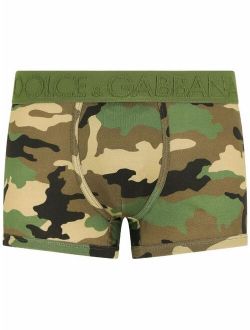 camouflage logo-waistband boxers