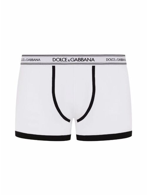 Dolce & Gabbana set of two logo-tape cotton boxers
